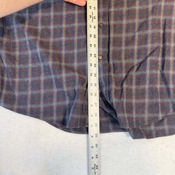 Jos. A Bank Reserve Button Shirt Men XL Tailored Fit Cashmere Blend Long Sleeve - Picture 6 of 10